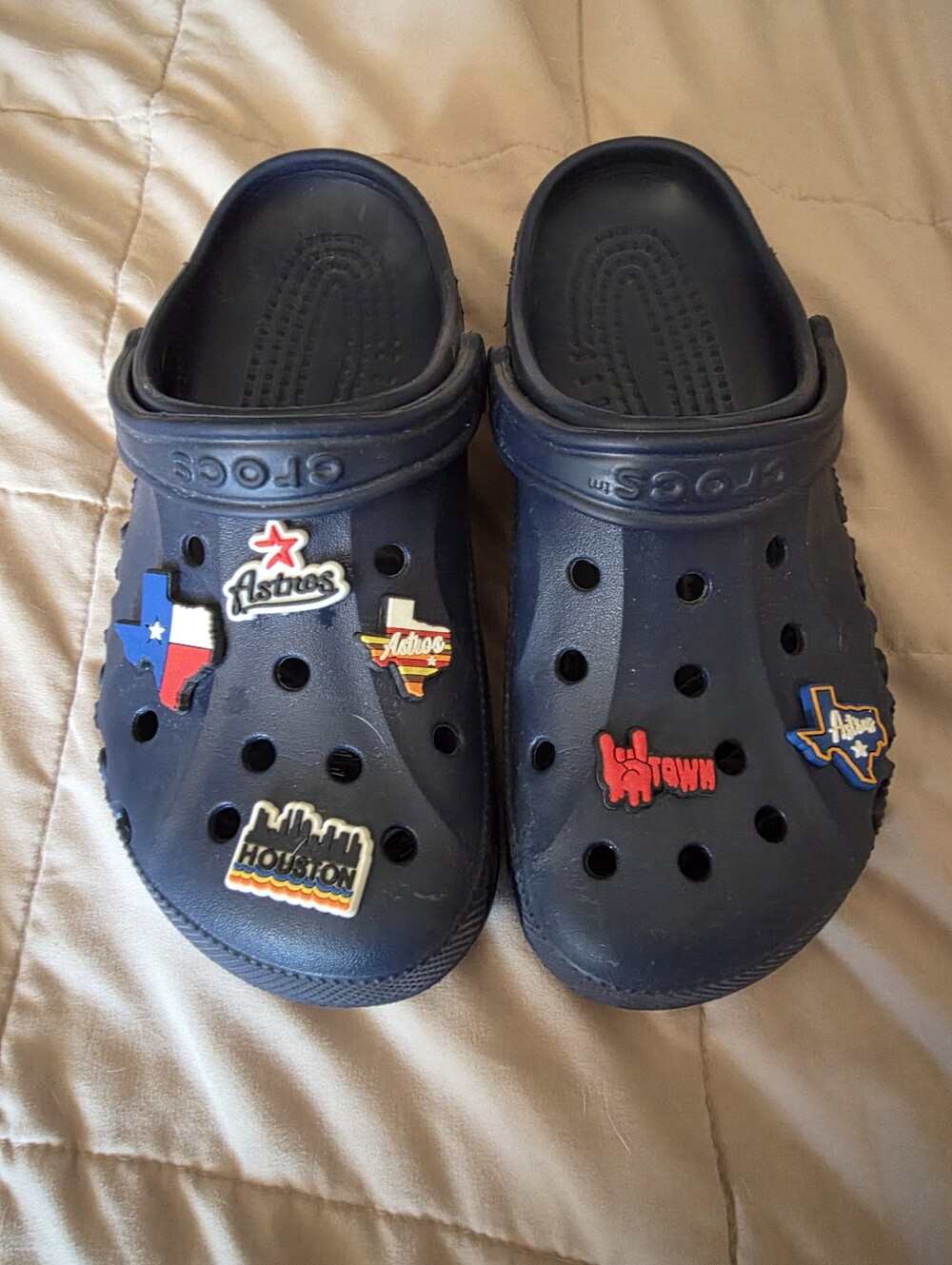 Crocs Baya Clog Unisex Ultra Light Shoe Navy Blue Men Sz 6 Women Sz 8